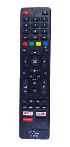 5 Controle Remoto Smart Tv Philco Tecla Netflix Globo Play