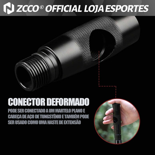 Bastão De Trekking Multifuncional Com Faca De Autodefesa