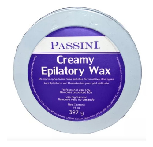 Passini Creamy Epilatory Cera En Crema Piel Sensible 400g