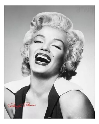 Poster De Marilyn Monroe - Smiles - 50 X 40 Cm