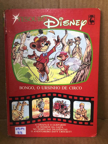 Livro Tesouro Disney - Bongô, O Ursinho De Circo