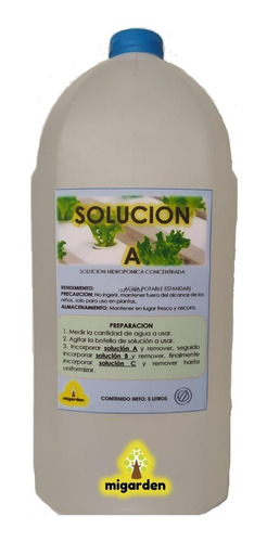 Imagen 3 de 7 de Soluciones Nutritivas Hidroponia A B C Nutrientes X 1000 Ltr