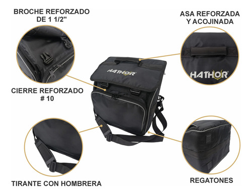 Funda Para Acordeón De 31 Botones, Premium, Marca Hathor