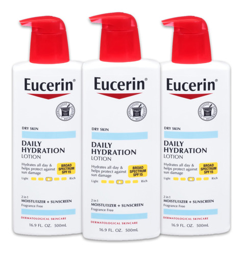 Loção Corporal Eucerin Daily Hydration Spf 15 500ml (pacote