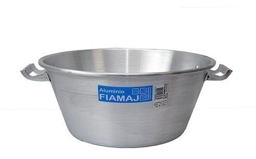 Lebrillo Aluminio 55 Cm Gastronomico Con Asas Bowl Fuenton