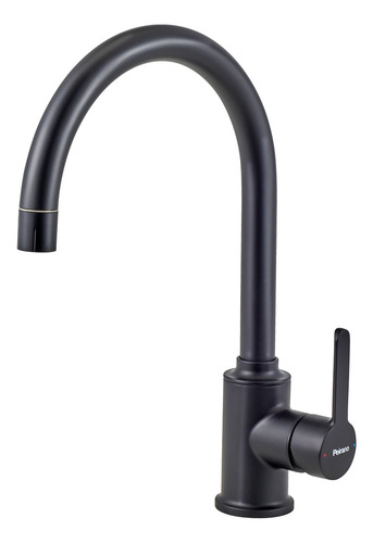Grifería Cocina Monocomando Doble Función Peirano Move Negro