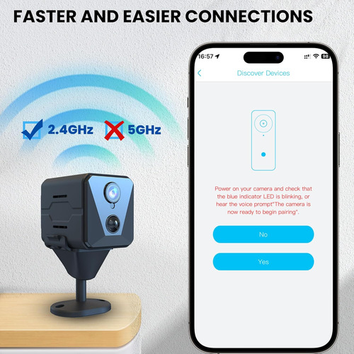Camara De Seguridad, Camara Interior Wifi De 2 K, 100 Dia...