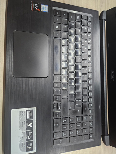 Notebook Acer A315-53 Core I3 8gb Ssd 120 Tela 15.6 Preto Preto (Usado)