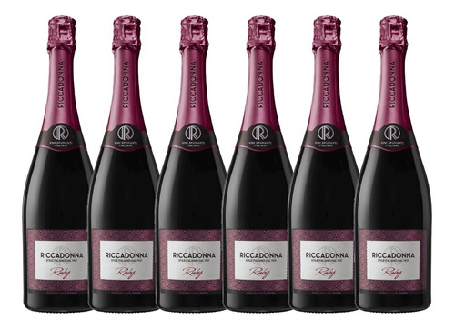 6x Espumante Italiano Riccadonna Ruby  750 Ml