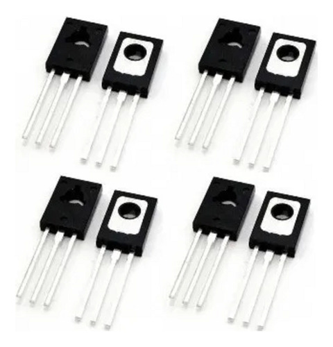Transistor Bd139 Npn E Bd140 Pnp Kit C/ 40 Peças 20 De Cada
