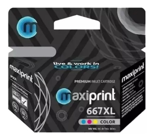 Cartucho Hp 667 Xl Color Deskjet Ink Advantage 2374