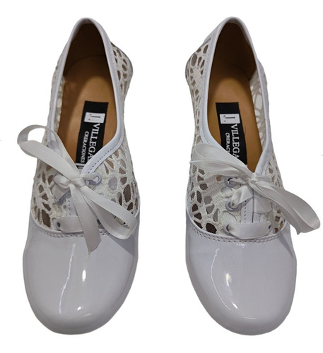 Imagen 7 de 9 de Zapato Malla Tacon 6cm Puente Cómodo Durable J Villegas