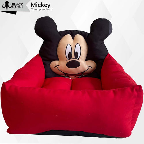 Cama Mascota Perro Mickey Mouse Pets Resistente Cómoda