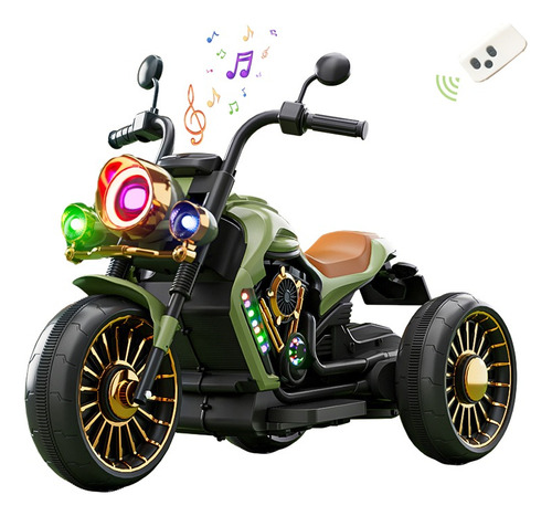  Motocicleta Montable Eléctric Para Niños Con Luces Y Música