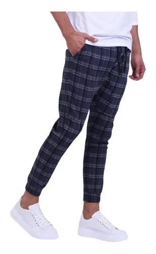 Pantalon a cuadrille hombre sales