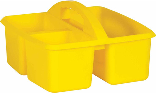 Caja De Almacenamiento De Plástico Amarillo Con Recursos Cre