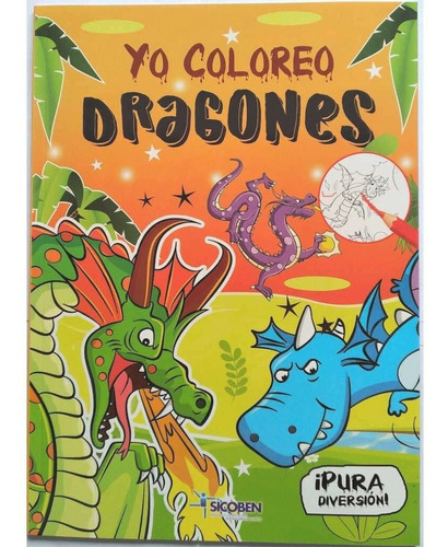 Libro Infantil De Colorear - Yo Coloreo - Dragones