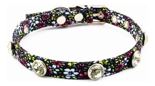 Collar Petfavorites Rhinestone Del Gato Del Perro Floral - J