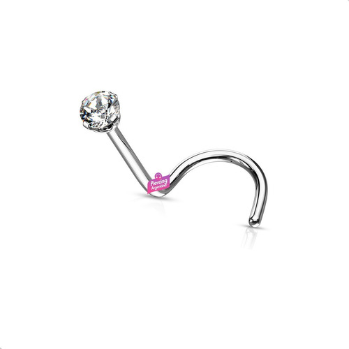 Imagen 1 de 4 de Piercing Nariz Zirconia Engarzado Piercing Argentina ®