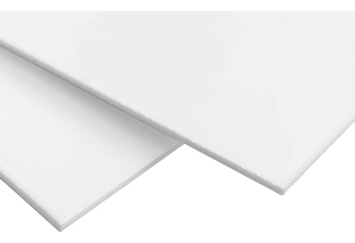 Placa Alto Impacto Plastico 2x1 Mts, 1mm. Blanco Brillante