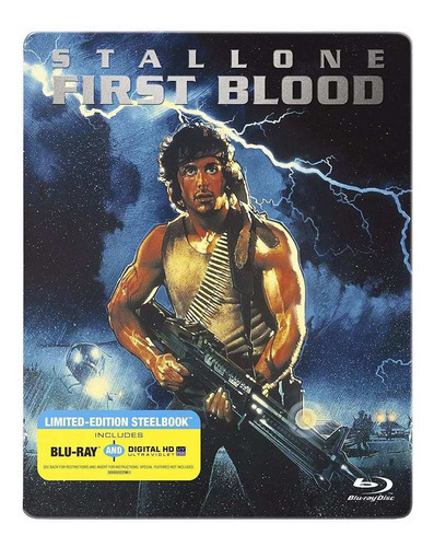 Rambo First Blood Steelbook Pelicula Blu-ray + Copia Digital