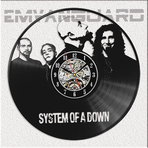 Reloj System Of A Down Vinilo Regalo Lleva El 2do. Al 20%off