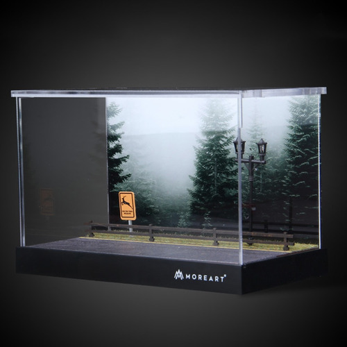 Modelo De Vitrina De Plástico Con Simulación De Diorama A