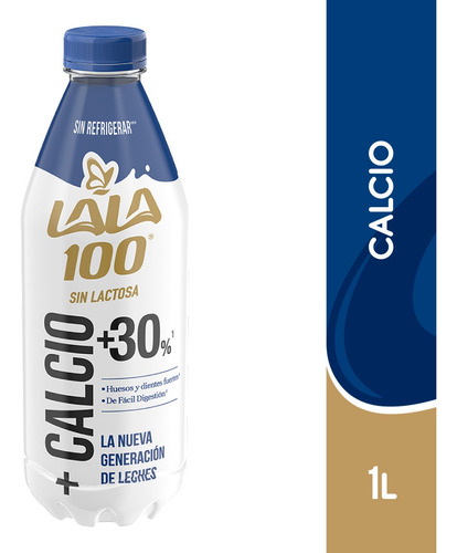 Leche Lala 100 sin Lactosa más Calcio 1L