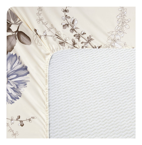 Juego De Sábanas De 6 Piezas Con Estampado De Flores De