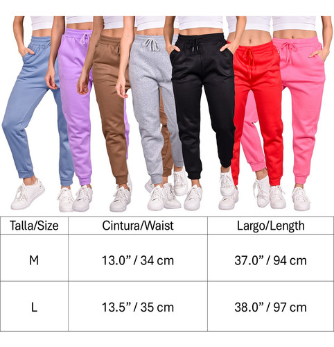 Pants Jogger Mujer Deportivo Ajustable Con Bolsas Casual