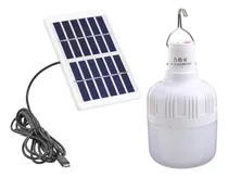 Comprar Lampara Usb Solar Led Portátil + Panel Solar 1,2 W Cable 3m 