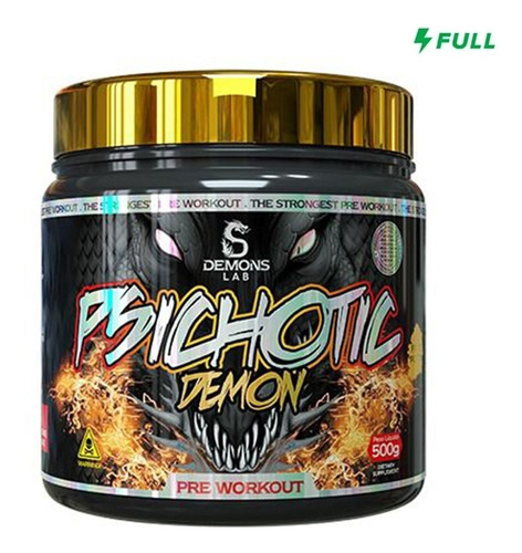 Pré Treino Psichotic Gold 500g Fruit Punch Demons Lab