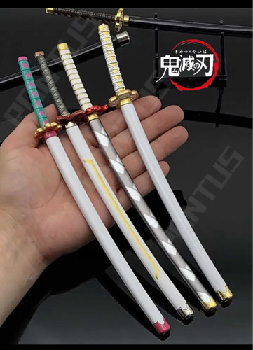 Espada Meltalica 25 Cms Demon Slayer Con Base