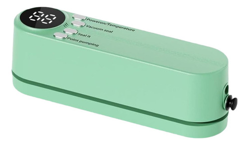 Mini Sellador De Vacío Inalámbrico Compacto 60 Kpa Verde