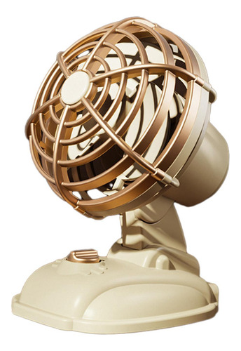 2 Ventilador De Escritorio Usb, Pequeño Ventilador Amarillo