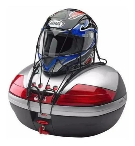 Imagen 4 de 7 de Red Pulpo Para Moto 40x40 6 Ganchos Metálicos Ideal Casco