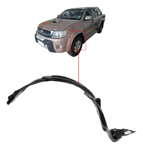 Guardaplast Delantero Toyota Hilux 2005 2007 2010 2013 2015
