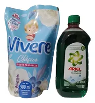 Comprar Combo Jabon Liquido 800ml Ariel Y Suavizante 900ml Vivere 