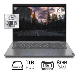 Laptop Lenovo V14 Iil Intel Core I5 1035g1 8gb 1tb Freedos