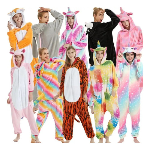 Pijama Disfraz Unicornio Kigurumi Plush Adultos