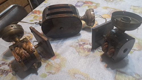Apliques Marineros Pasteca Madera Bronce Lote De 3 Decoracio Marrón (Usado)