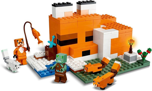 Imagen 2 de 4 de Lego® Minecraft - El Refugio-zorro (21178)