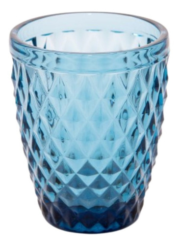Vasos Labrados X6 Con Rombos De Vidrio Elegantes  Premium 