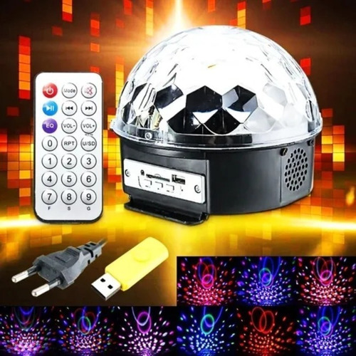 Parlante Mp3 Bluetooth /usb/ Con Luces Giratoria
