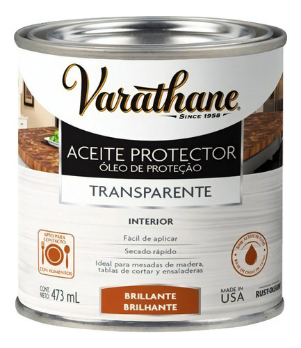 Aceite Protector Grado Alimenticio Rust-oleum Varathane