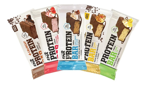 Ena Protein Bar 3 Cajas X16u - 48 Barras De Proteina Sabores