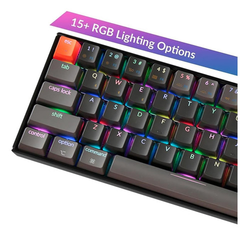 Teclado Do Teclado K6 65% Compacto 68 Teclado Para Jogos Sem