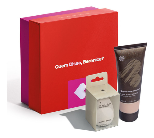 Base de maquiagem em líquida Quem Disse, Berenice? Base Líquida Supermate Base Líquida Supermate Cor 03F 30ml + Esponja Para Maquiagem  -  0mL 0oz