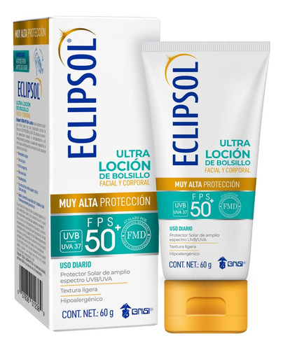 Bloqueador Solar Corporal Y Facial Fps 50+ 60g Eclipsol