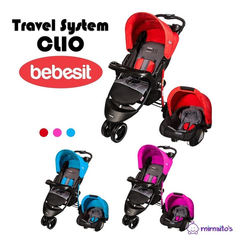 Coche Para Bebé Silla Para Carro Portabebé 4en1 Clio Bebesit